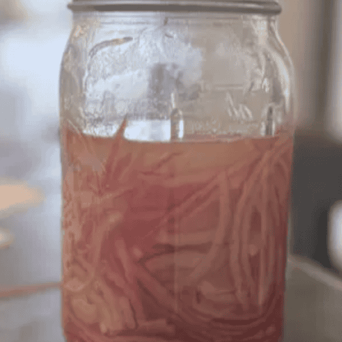 Healthy fruit-infused water in a glass jar for hydration and wellness.