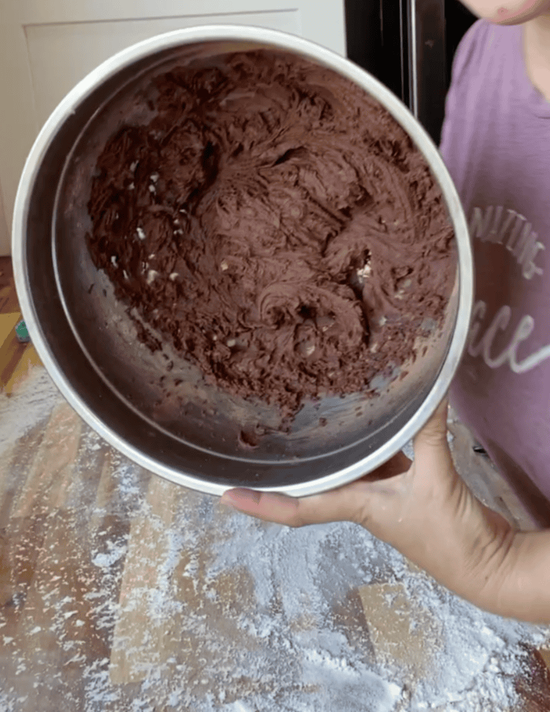 gluten free ice cream sandwich batter in a bowl