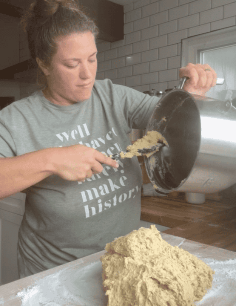 gluten free hamburger bun dough