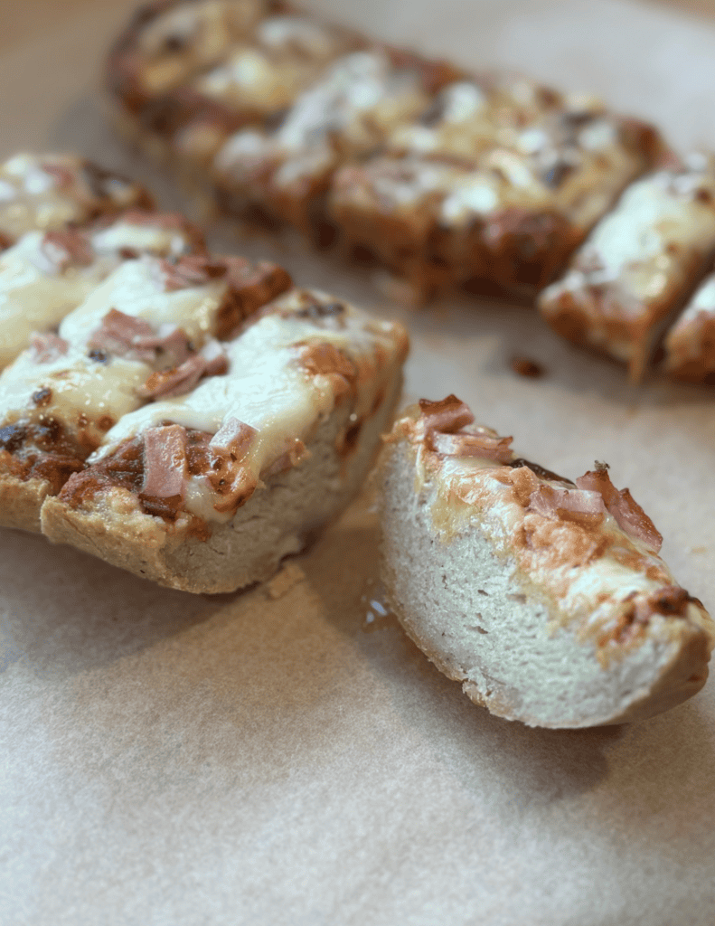 Delicious homemade ham and cheese breadsticks, fresh from Farm Fresh Family, perfect for snacks or m.