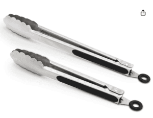 two pairs of tongs
